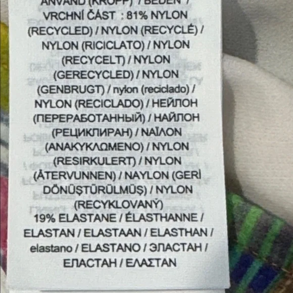 Ralph Lauren Patchwork One Piece Bathing Suit. Size 12 - Picture 8 of 10